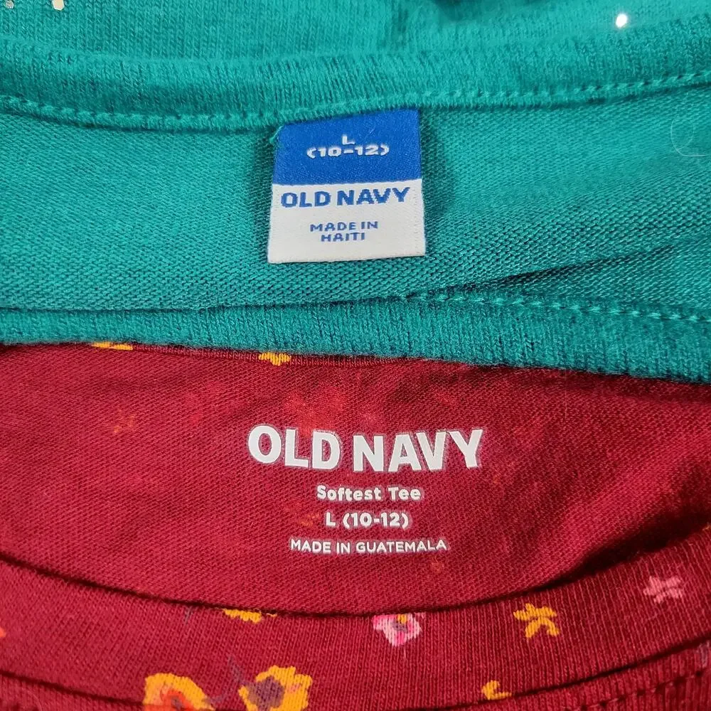 Old Navy Bundle 2 Girls‎ Long Sleeve Tops Size 10-12 New with Tags